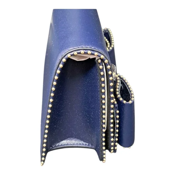 Salvatore Ferragamo Mini Vara Bow Crossbody Bag - Navy Blue - NWT - Picture 8 of 12